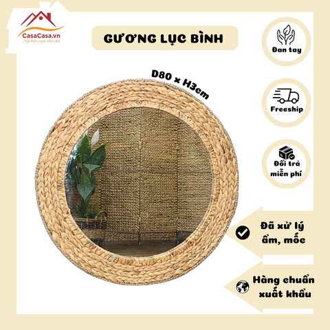 [CasaCasa] Gương Lớn Khung Lục Bình Decor Xu Hướng Vintage (Large Mirror Frame Decor Vintage Trend)