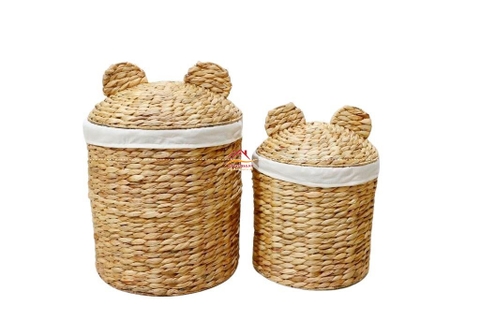 Sọt trang trí hình thú đan lục bình, sọt, giỏ đựng đồ - SD1814A-2NA