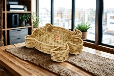 Sọt Hình Rùa Đan Tay Tinh Xảo – Giải Pháp Lưu Trữ Thông Minh & Trang Trí Sáng Tạo