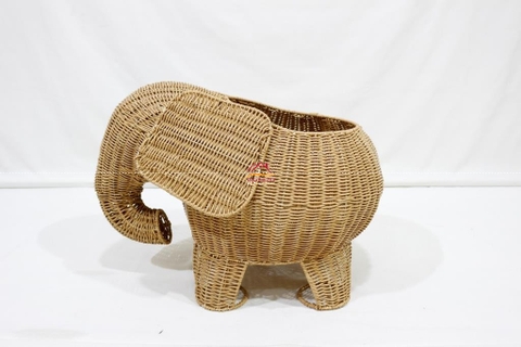 Sọt Hình Voi Đan Tay Tinh Xảo – Giải Pháp Lưu Trữ Thông Minh & Trang Trí Sáng Tạo