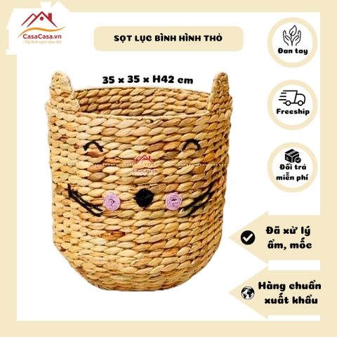 [CasaCasa] Sọt Đan Lục Bình Đựng Đồ Đa Năng, Thân Thiện (CasaCasa Water Hyacinth Wicker Basket)