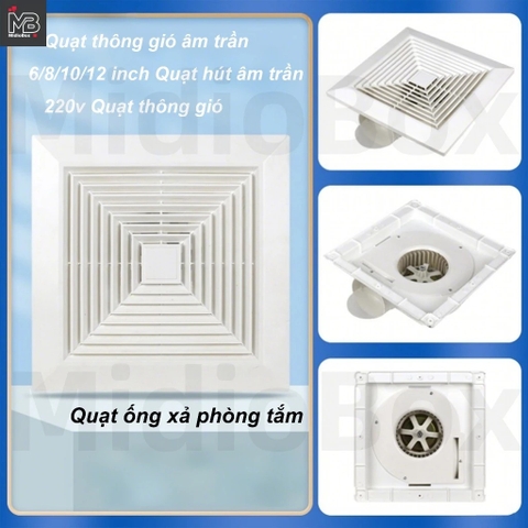 Quạt hút âm trần kích thước 600x600 mm