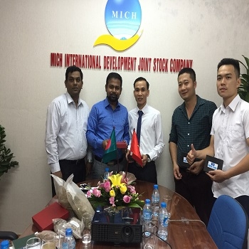 MICH.,JSC làm việc với một số công ty đến từ Bangladesh về sản phẩm xuất khẩu