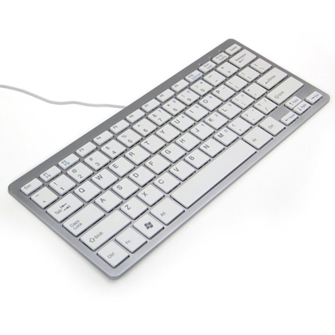 Key Super Thin Slim USB Wired Keyboard for Laptop iMac Macbook Window Win 7 8