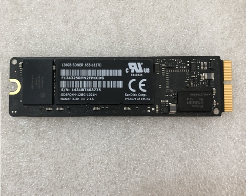 Ổ CỨNG apple ssd 128GB SD6PQ4M-128G-1021H 655-1837D SỬ DỤNG CHO MACBOOK VÀ IMAC MAC MINI