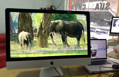 iMAC 27INCH 2013 I5-3.2GHz RAM 8GB NVIDIA GeForce GT 755M 1GB APPLE SSD 128GB + HDD 1TB zin đẹp 99%