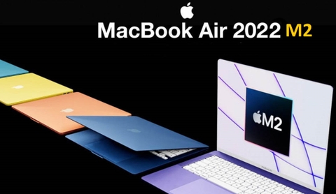 Macbook Air M2 ram 8GB ssd 512GB 2022 8-Core CPU 10-Core GPU mới chính hãng