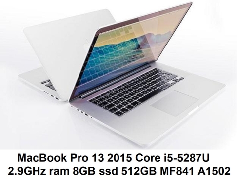 MacBook Pro 13inch Early 2015 Core i5-5287U 2.9GHz ram 8GB ssd 512GB MF841 A1502 EMC 2835