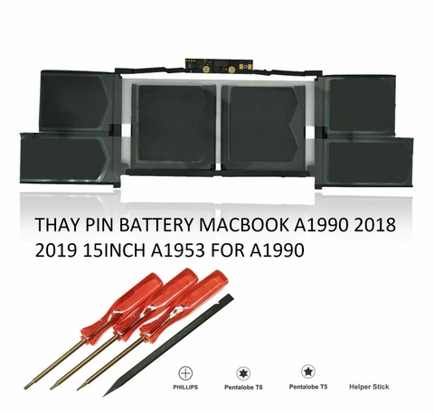 THAY PIN BATTERY MACBOOK A1990 2018 2019 15INCH A1953 FOR A1990