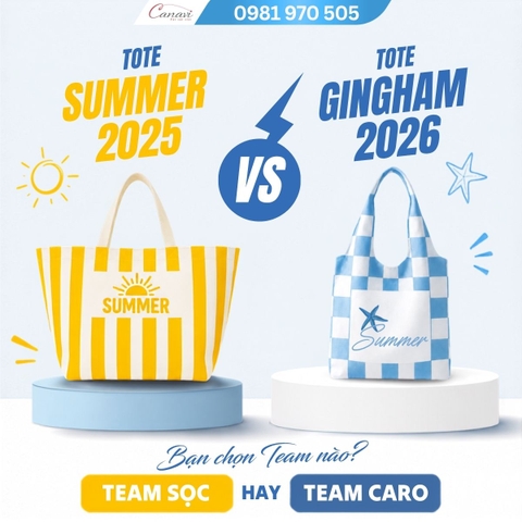TOTE SUMMER 2025 và TOTE GINGHAM 2026 - Team Sọc hay Team Caro, đâu là lựa chọn dành cho bạn?