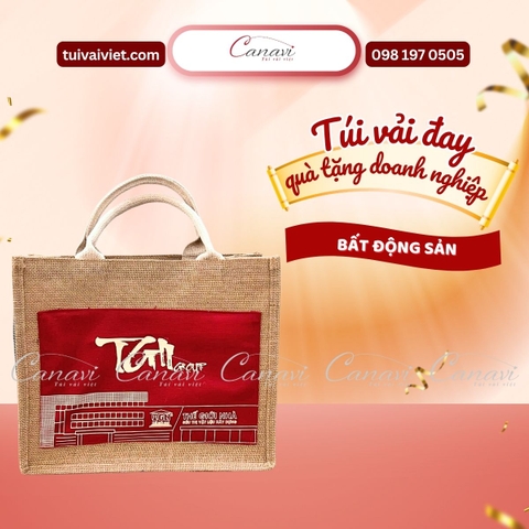 Tối ưu chi phí quà tặng khách hàng bất động sản với túi vải đay từ xưởng sản xuất trực tiếp