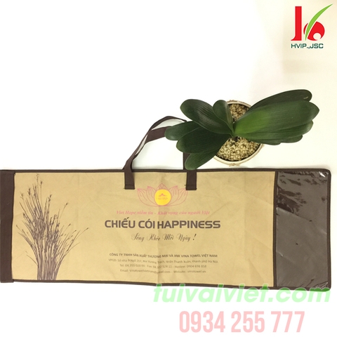 Túi đựng chiếu cói happiness