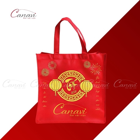 Túi Vải Không Dệt Bao Bì Quà Tặng Tết TVQT11