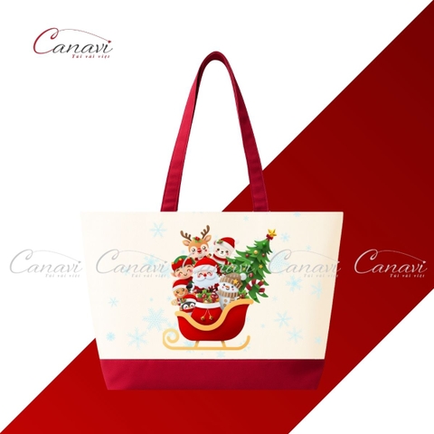 Túi Vải Bố Canvas Quà Tặng Noel TVQT3