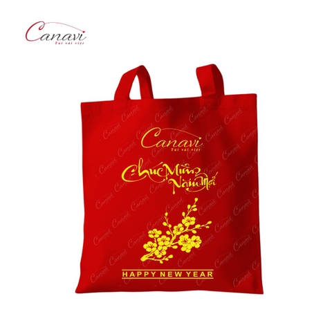 Túi Tote Vải Bố Canvas Quà Tặng Tết TVQT14