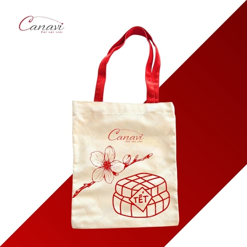 Túi Tote Vải Bố Canvas Quà Tặng Tết TVQT16