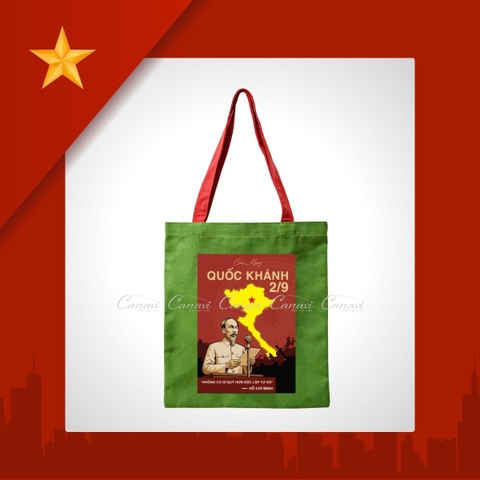 Túi Tote Vải Bố Canvas TVBC13 - Không có gì quý hơn độc lập tự do