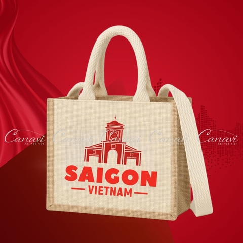Túi Vải Đay Linen TVD14 - Sài Gòn Việt Nam