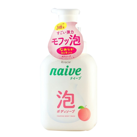 Sữa tắm tạo bọt Naive hương đào 500ml