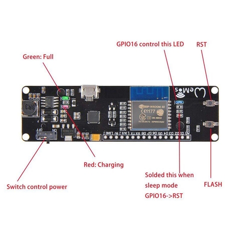 Kit RF Thu Phát Wifi ESP8266 Esp-wroom-02 With 18650 Battery Holder