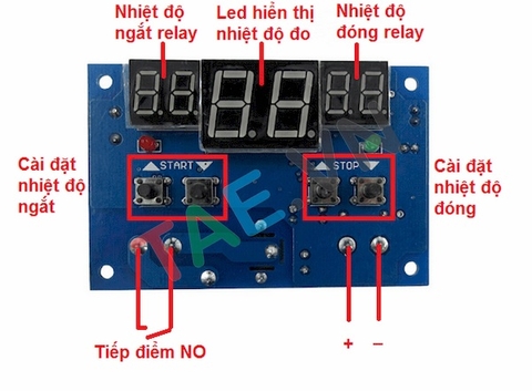 Mạch Cảm Biến Nhiệt Độ Relay XH-W1401