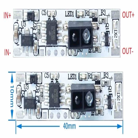 Mạch cảm ứng bật tắt LED 3A