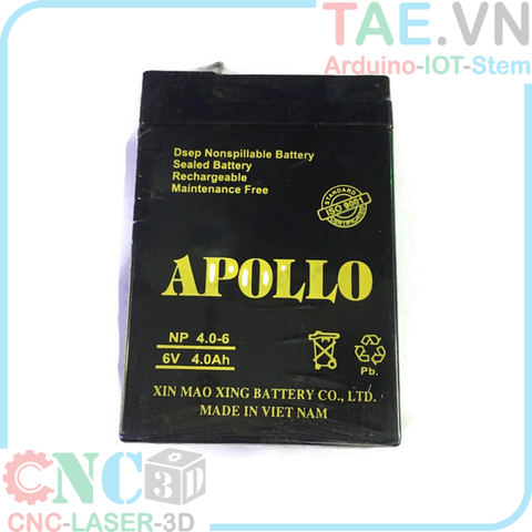 Bình Ắc Quy Apollo 6v 4.0Ah