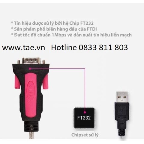 Cáp USB RS232 công nghiệp Chíp FTDI FT232 Z-TEK ZE533C / ZE533A