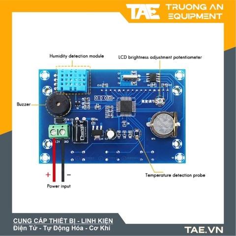 Đồng Hồ Hiển Thị Thời Gian - Nhiệt Độ - Độ Ẩm Hiển Thị LCD