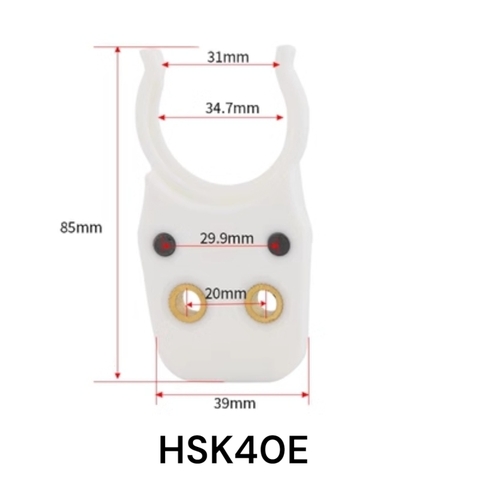 Kích thước gá kẹp dao HSK40E