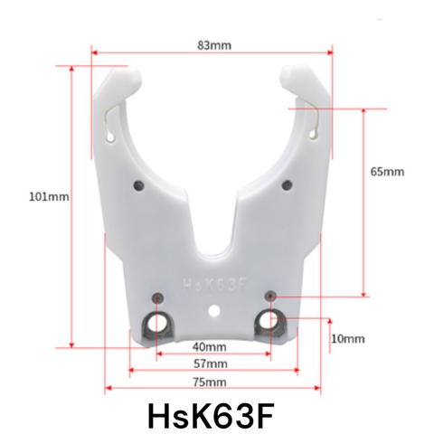Kích thước gá kẹp dao HSK63F