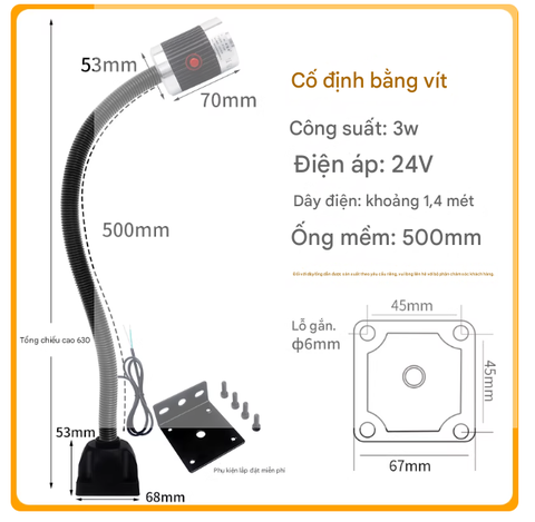 Đèn Led Chiếu Sáng cho Máy Công Cụ