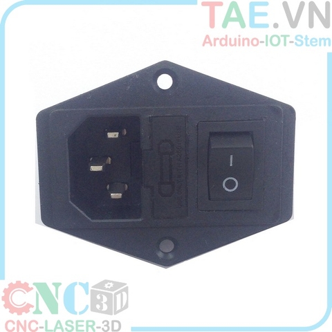 Socket Nguồn Có Cầu Chì Công Tắc