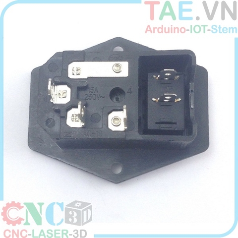 Socket Nguồn Có Cầu Chì Công Tắc