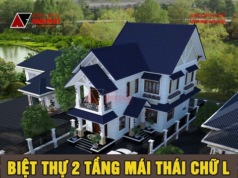 4 Lý do nên thiết kế biệt thự 2 tầng mái thái chữ L cho gia đình ở quê