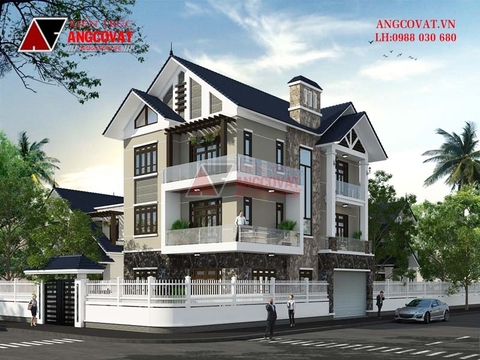 Tham khảo các mẫu biệt thự nhà vườn 3 tầng 2 mặt tiền đẹp nhất hiện nay