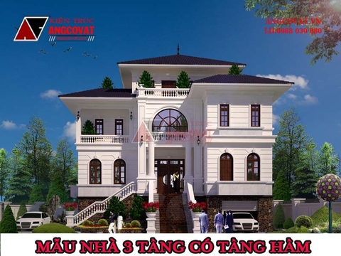 Có nên xây dựng mẫu nhà  3 tầng có tầng hầm? Cần lưu ý gì khi thiết kế nhà có tầng hầm?