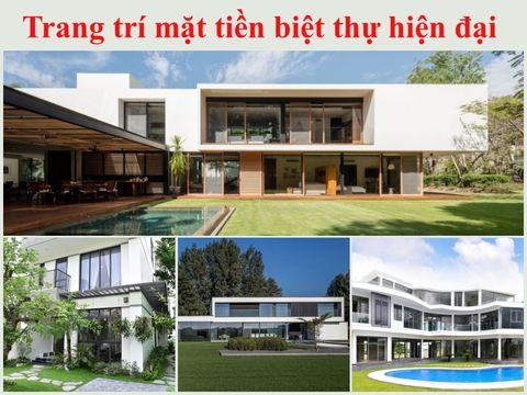 Chất phát ngất với các mẫu trang trí mặt tiền biệt thự hiện đại của ANG
