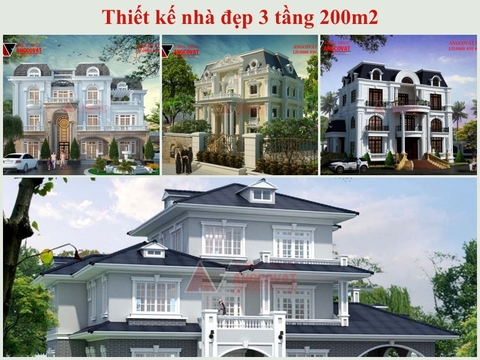 Kiến trúc sư tư vấn thiết kế nhà đẹp 3 tầng 200m2 hợp lý theo nhu cầu