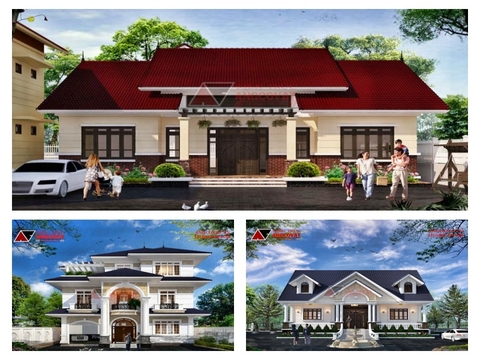 11+ mẫu thiết kế nhà biệt thự mặt tiền 15m- xu hướng thiết kế biệt thự đẹp năm 2018