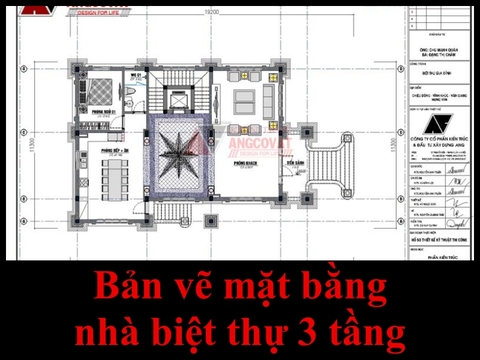 Ứng dụng tiêu chuẩn thiết kế bản vẽ mặt bằng nhà biệt thự 3 tầng (Phần 2)