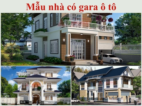 Bộ sưu tập các mẫu nhà có gara ô tô nhất định sẽ thuyết phục chủ đầu tư