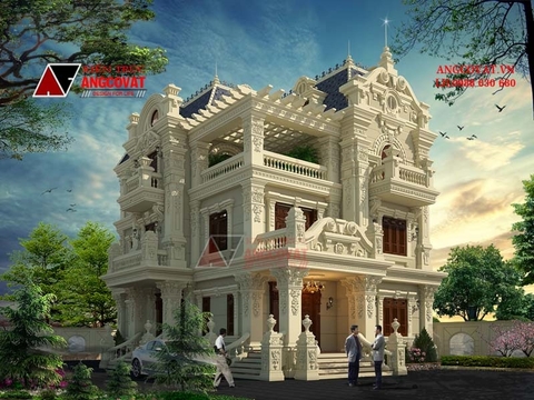 Tổng hợp những mẫu thiết kế biệt thự 3 tầng 6 phòng ngủ đáng xây năm 2019