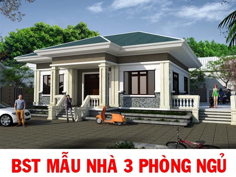 Bộ sưu tập những mẫu nhà biệt thự có 3 phòng ngủ đẹp nhất TIN206076