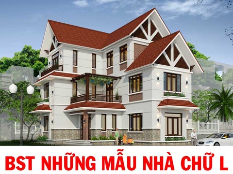 Bộ sưu tập mẫu thiết kế nhà hình chữ L 1 2 3 tầng theo nhiều phong cách khác nhau TIN112076