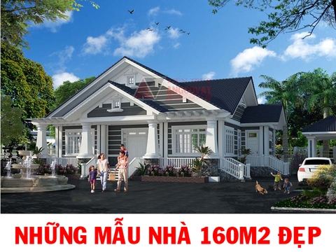Hút hồn 10 thiết kế đẹp nhất trong số các mẫu nhà 160m2 1 tầng của kiến trúc Angcovat