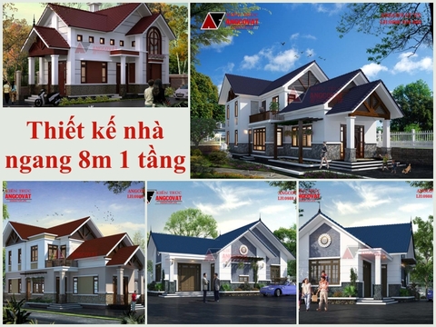 Hé lộ điều ít ai biết về thiết kế nhà ngang 8m 1 tầng