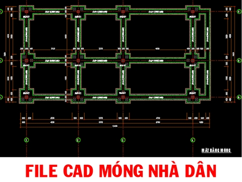 Tuyển tập file cad móng nhà mới nhất dành cho gia chủ xây nhà trong năm 2018
