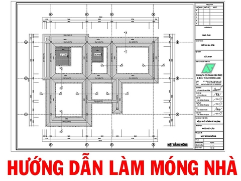Hướng dẫn chi tiết cách làm thiết kế và thi công móng nhà dân đơn giản và dễ làm TV201076