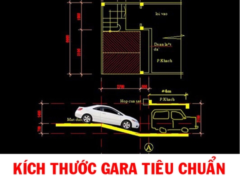 Thế nào là kích thước gara tiêu chuẩn đảm bảo an toàn cho người và xe